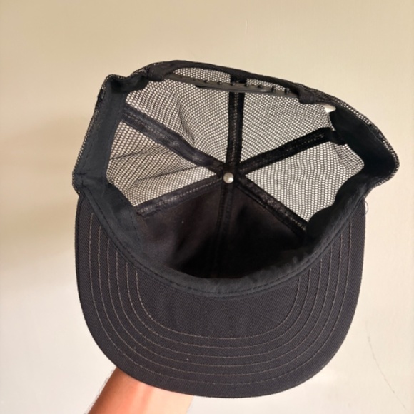 Vintage KENROC trucker hat PATCH mesh Black made in canada victory caps - Picture 6 of 8